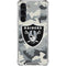 NFL Las Vegas Raiders Camo Galaxy S23 Plus Clear Case