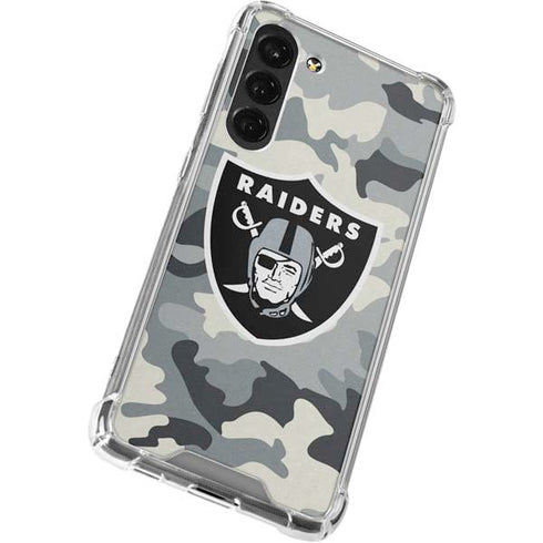 NFL Las Vegas Raiders Camo Galaxy S23 Plus Clear Case