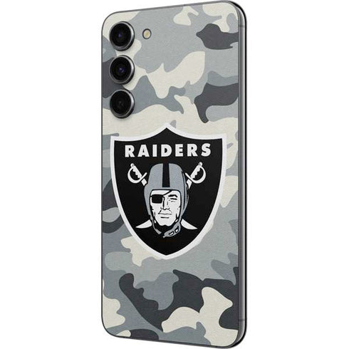NFL Las Vegas Raiders Camo Galaxy S23 Plus Skin