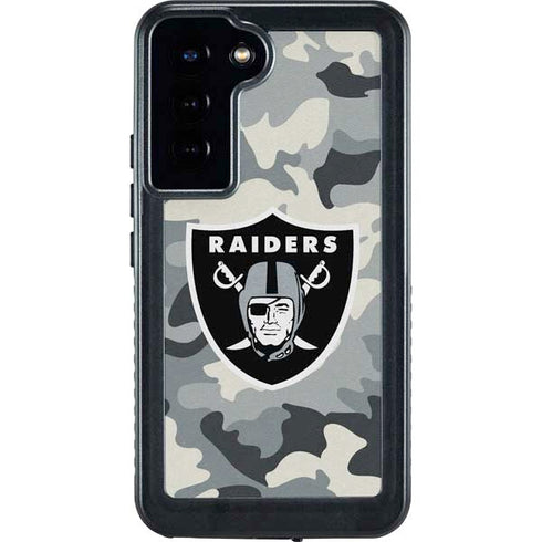 NFL Las Vegas Raiders Camo Galaxy S23 Plus Waterproof Case