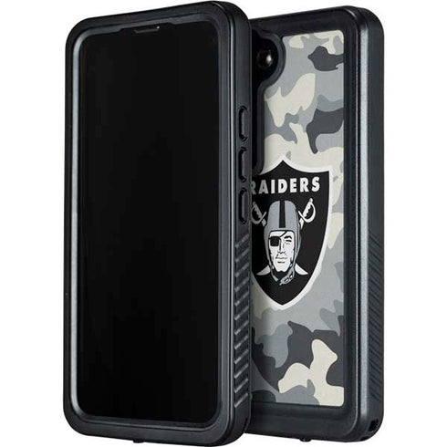 NFL Las Vegas Raiders Camo Galaxy S23 Plus Waterproof Case