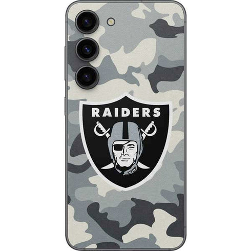 NFL Las Vegas Raiders Camo Galaxy S23 Skin