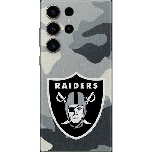 NFL Las Vegas Raiders Camo Galaxy S23 Ultra Skin