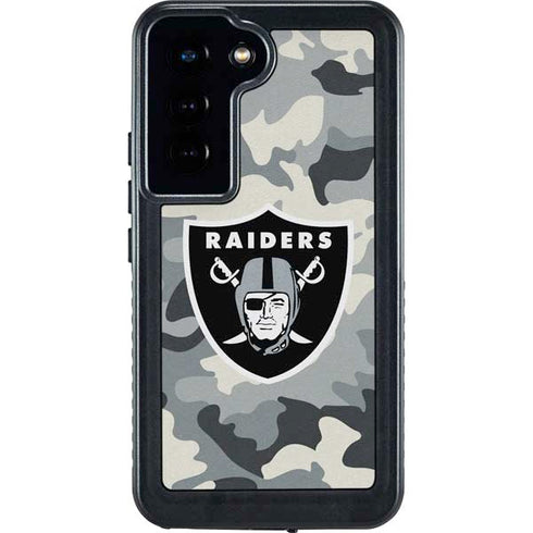 NFL Las Vegas Raiders Camo Galaxy S23 Waterproof Case