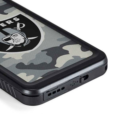 NFL Las Vegas Raiders Camo Galaxy S23 Waterproof Case