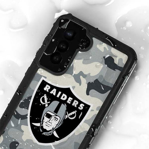 NFL Las Vegas Raiders Camo Galaxy S23 Waterproof Case