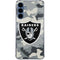 NFL Las Vegas Raiders Camo Galaxy S24 Clear Case