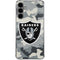NFL Las Vegas Raiders Camo Galaxy S24 Plus Clear Case