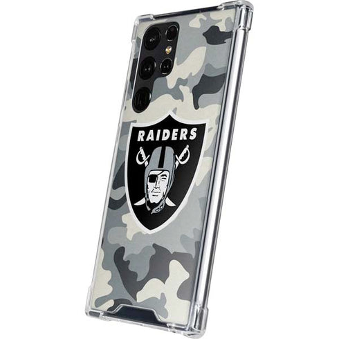 NFL Las Vegas Raiders Camo Galaxy S24 Ultra Clear Case