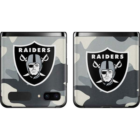 NFL Las Vegas Raiders Camo Galaxy Z Flip Skin