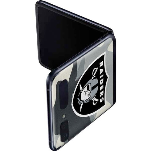 NFL Las Vegas Raiders Camo Galaxy Z Flip Skin