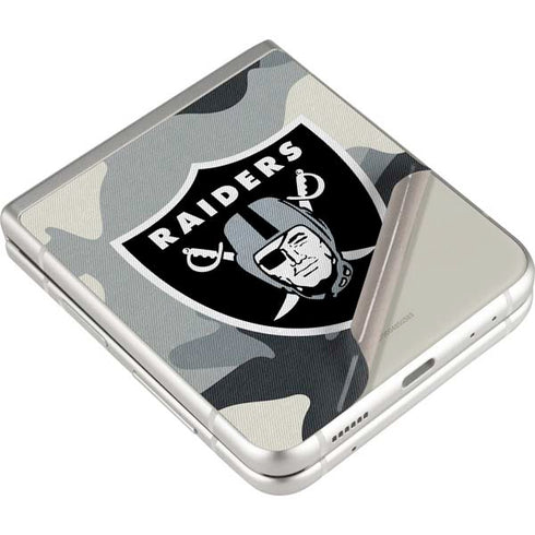 NFL Las Vegas Raiders Camo Galaxy Z Flip3 5G Skin