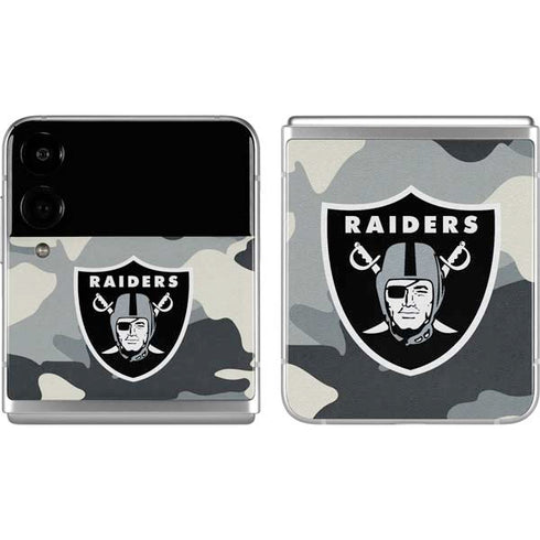 NFL Las Vegas Raiders Camo Galaxy Z Flip4 5G Skin