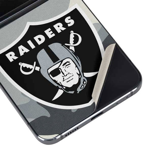 NFL Las Vegas Raiders Camo Galaxy Z Flip5 5G Skin