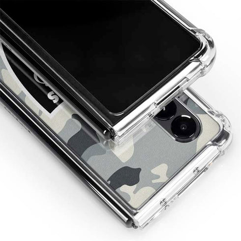 NFL Las Vegas Raiders Camo Galaxy Z Fold4 5G Clear Case