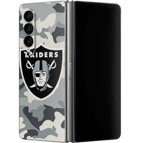 NFL Las Vegas Raiders Camo Galaxy Z Fold4 5G Skin
