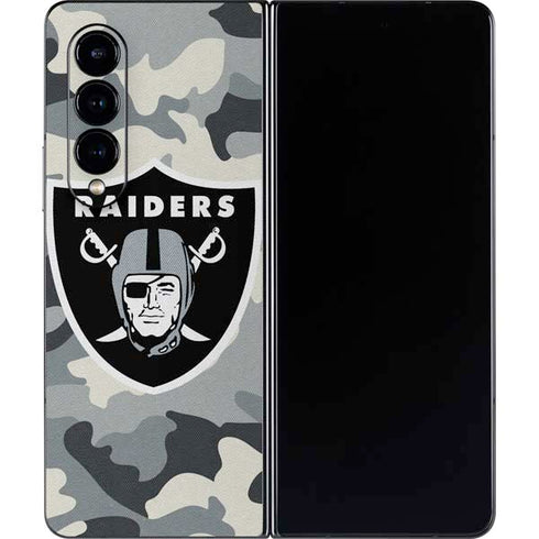 NFL Las Vegas Raiders Camo Galaxy Z Fold4 5G Skin