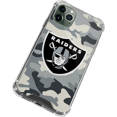 NFL Las Vegas Raiders Camo iPhone 11 Pro Max Clear Case