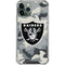 NFL Las Vegas Raiders Camo iPhone 12 Pro Clear Case