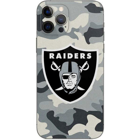 NFL Las Vegas Raiders Camo iPhone 12 Pro Skin