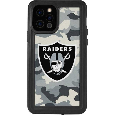 NFL Las Vegas Raiders Camo iPhone 12 Pro Waterproof Case