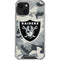 NFL Las Vegas Raiders Camo iPhone 13 Mini Clear Case