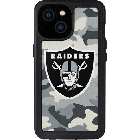 NFL Las Vegas Raiders Camo iPhone 13 Mini Waterproof Case