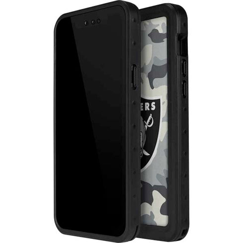 NFL Las Vegas Raiders Camo iPhone 13 Mini Waterproof Case