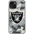 NFL Las Vegas Raiders Camo iPhone 15 Plus Clear Case