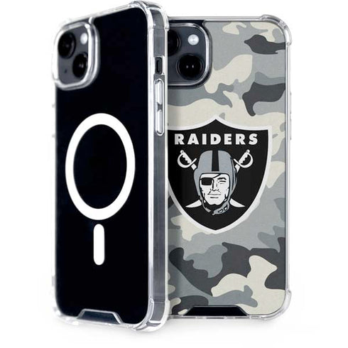NFL Las Vegas Raiders Camo iPhone 15 Plus MagSafe Case