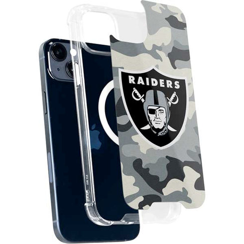 NFL Las Vegas Raiders Camo iPhone 15 Plus MagSafe Case