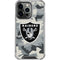 NFL Las Vegas Raiders Camo iPhone 15 Pro Clear Case