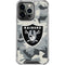 NFL Las Vegas Raiders Camo iPhone 14 Pro Clear Case
