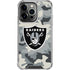 NFL Las Vegas Raiders Camo iPhone 14 Pro Clear Case