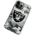 NFL Las Vegas Raiders Camo iPhone 14 Pro Clear Case