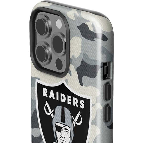 NFL Las Vegas Raiders Camo iPhone 15 Pro Impact Case