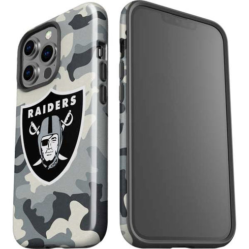 NFL Las Vegas Raiders Camo iPhone 15 Pro Impact Case