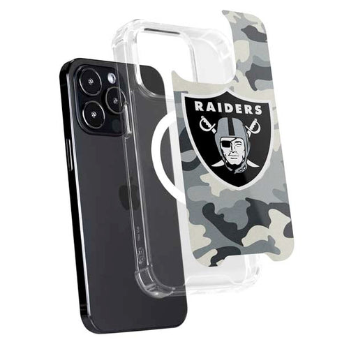 NFL Las Vegas Raiders Camo iPhone 15 Pro MagSafe Case
