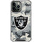 NFL Las Vegas Raiders Camo iPhone 14 Pro Max Clear Case