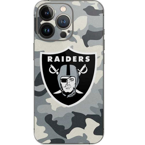 NFL Las Vegas Raiders Camo iPhone 15 Pro Skin