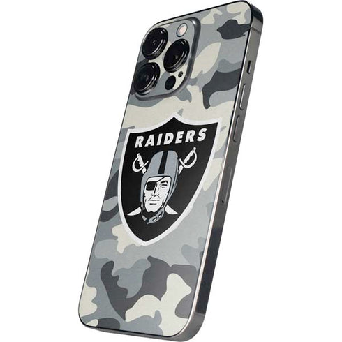 NFL Las Vegas Raiders Camo iPhone 14 Pro Skin