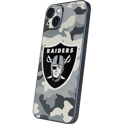 NFL Las Vegas Raiders Camo iPhone 14 Skin