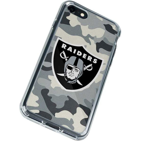 NFL Las Vegas Raiders Camo iPhone SE (2nd & 3rd Gen) Clear Case