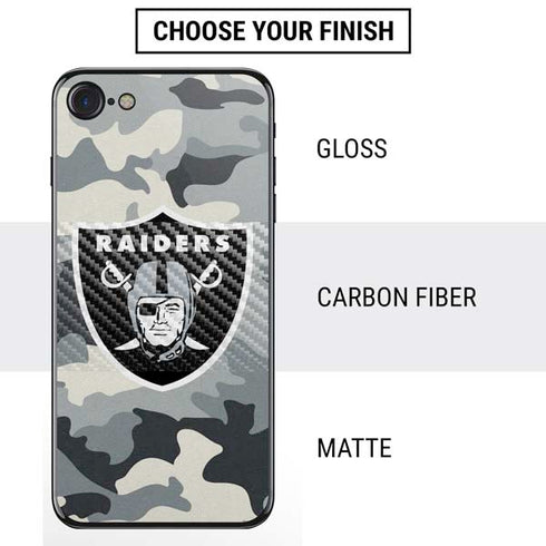 NFL Las Vegas Raiders Camo iPhone SE (2nd & 3rd Gen) Skin