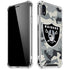 NFL Las Vegas Raiders Camo iPhone XR Clear Case
