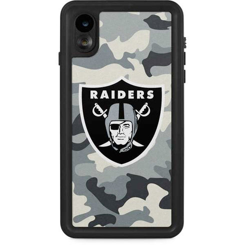 NFL Las Vegas Raiders Camo iPhone XR Waterproof Case