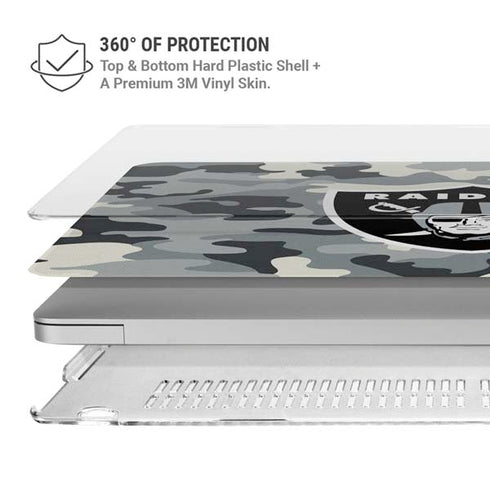 NFL Las Vegas Raiders Camo MacBook Air 13in M1 (2021) Case plus Skin
