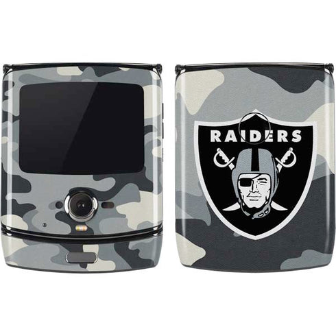 NFL Las Vegas Raiders Camo Motorola RAZR Skin