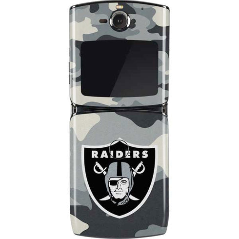 NFL Las Vegas Raiders Camo Motorola RAZR Skin