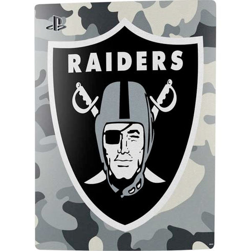 NFL Las Vegas Raiders Camo PS5 Bundle Skin